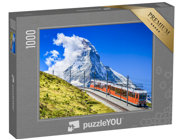 Puzzel 1000 stukjes „Gornergratbaan op de Matterhorn, Zwitserland“