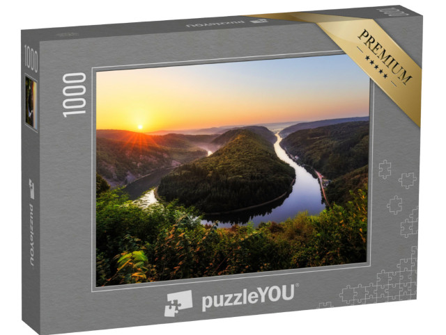 Puzzel 1000 stukjes „Schilderachtige Saarschleife, Saarland“
