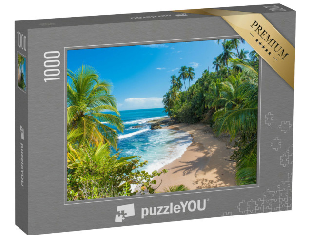 Puzzel 1000 stukjes „Prachtig Caribisch strand bij Puerto Viejo, Costa Rica“