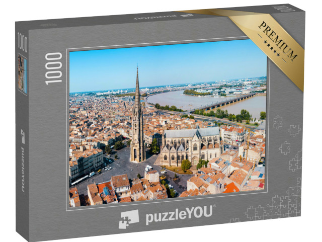 Puzzel 1000 stukjes „Panoramisch uitzicht op Bordeaux in Frankrijk“