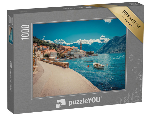 Puzzel 1000 stukjes „Pittoreske baai van Boka Kotor, Montenegro“