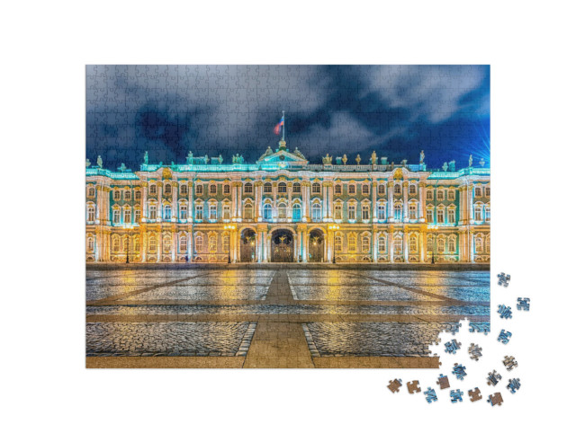 Puzzel 1000 stukjes „Huis van de Hermitage, St. Petersburg, Rusland“