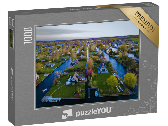 Puzzel 1000 stukjes „Kleine eilandjes in de Vinkeveense Plassen, bij Vinkeveen“