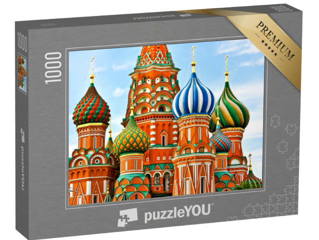 Puzzel 1000 stukjes „Kathedraal op het Rode Plein in Moskou“