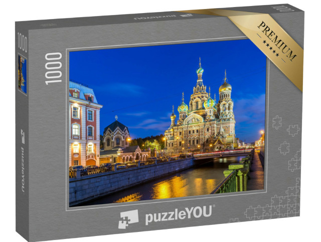 Puzzel 1000 stukjes „Kerk van de Verlosser op Vergoten Bloed, St. Petersburg, Rusland“