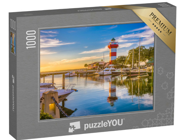 Puzzel 1000 stukjes „Vuurtoren bij schemering“