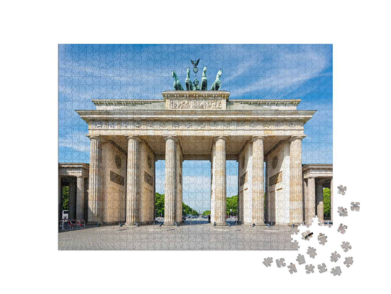 Puzzel 1000 stukjes „De Brandenburger Tor op de Pariser Platz“