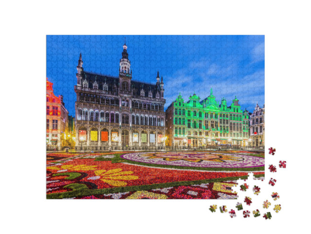 Puzzel 1000 stukjes „Flower Carpet Festival in Brussel, België“