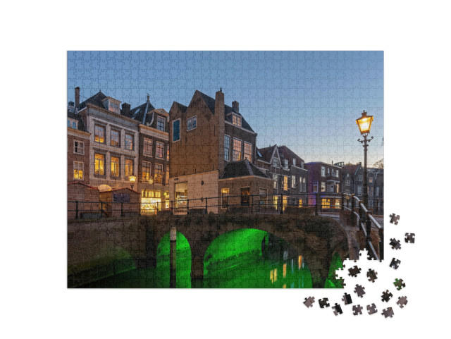 Puzzel 1000 stukjes „Oudste stad van Nederland: Dordrecht“
