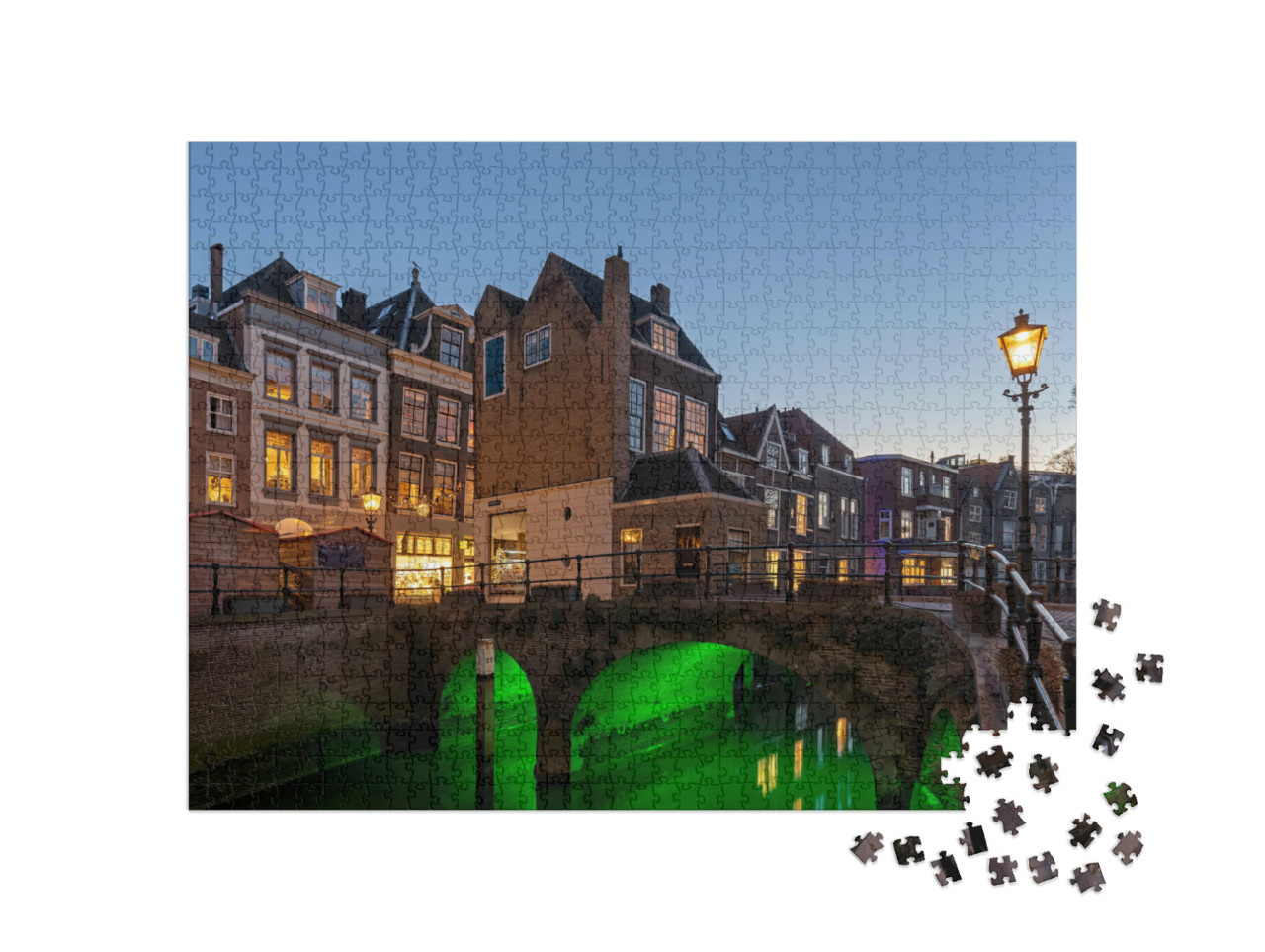 Puzzel 1000 stukjes „Oudste stad van Nederland: Dordrecht“