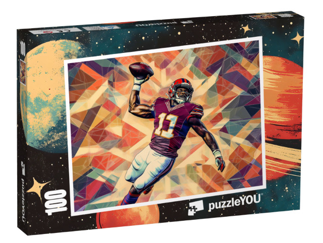 Puzzel 100 stukjes „American football-actie“