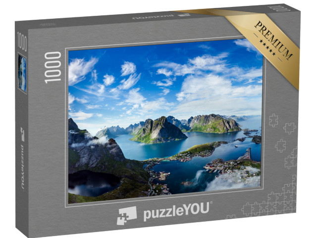 Puzzel 1000 stukjes „De Lofoten, archipel in de regio Nordland, Noorwegen“