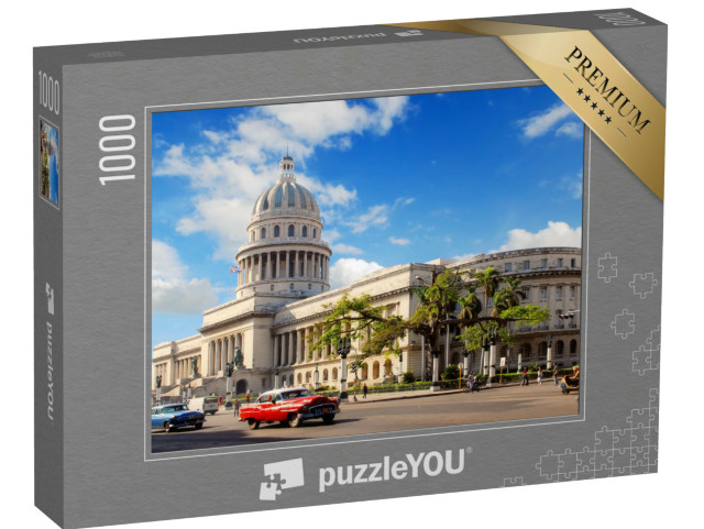 Puzzel 1000 stukjes „Capitoolgebouw, Havana, Cuba“