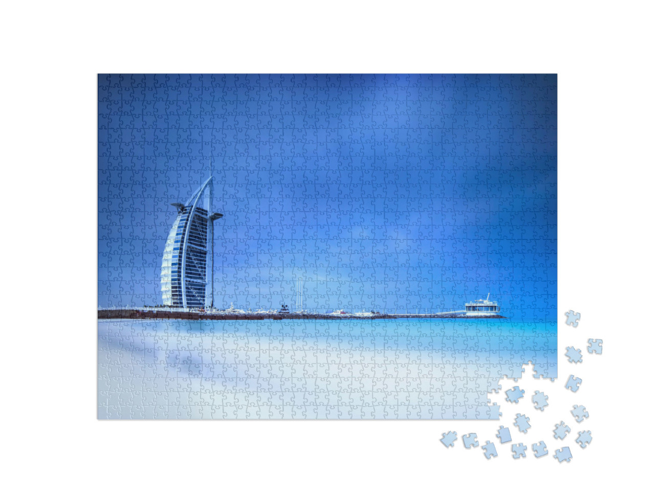 Puzzel 1000 stukjes „Burj Al Arab Hotel aan Jumeirah Beach, Dubai“