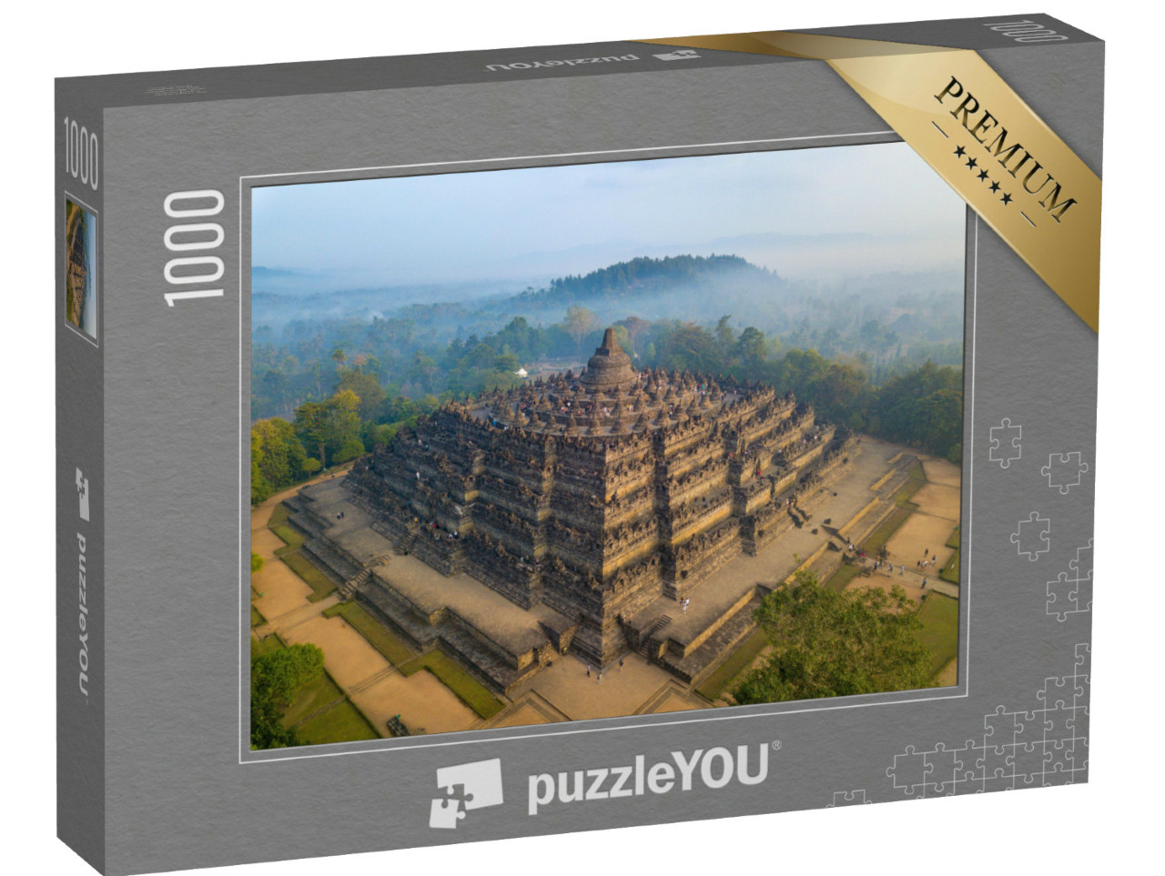 Puzzel 1000 stukjes „Grootste boeddhistische tempel ter wereld“
