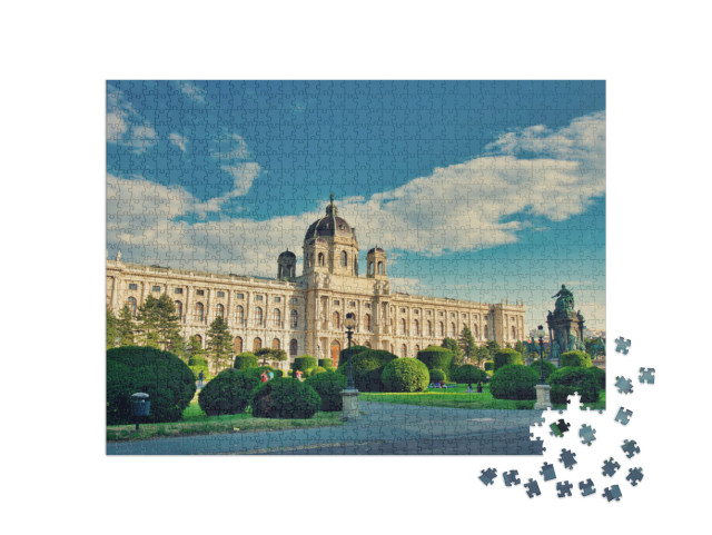 Puzzel 1000 stukjes „Maria-Theresien-Platz in Wenen“