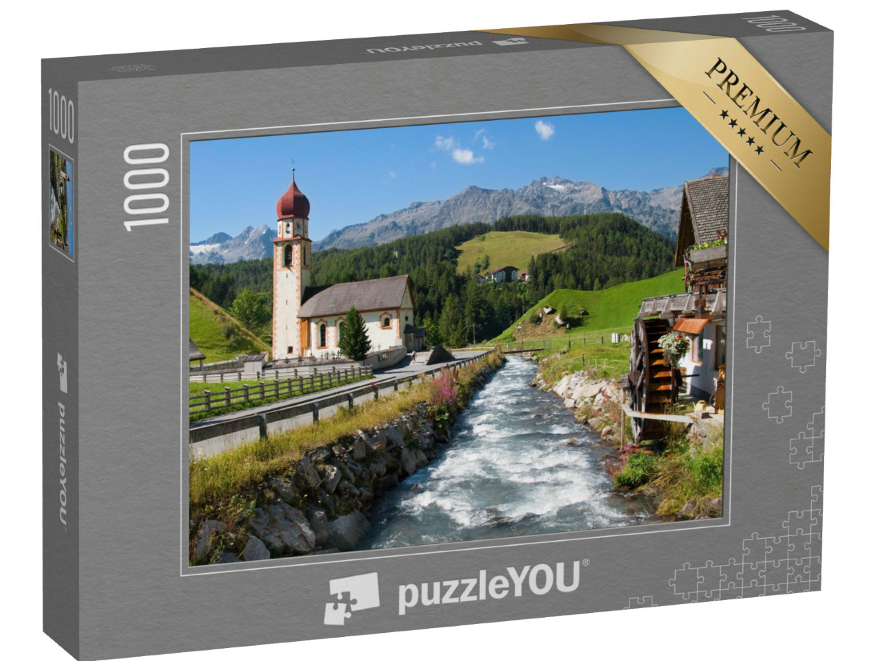 Puzzel 1000 stukjes „Alpendorp Niederthai in Ötztal“