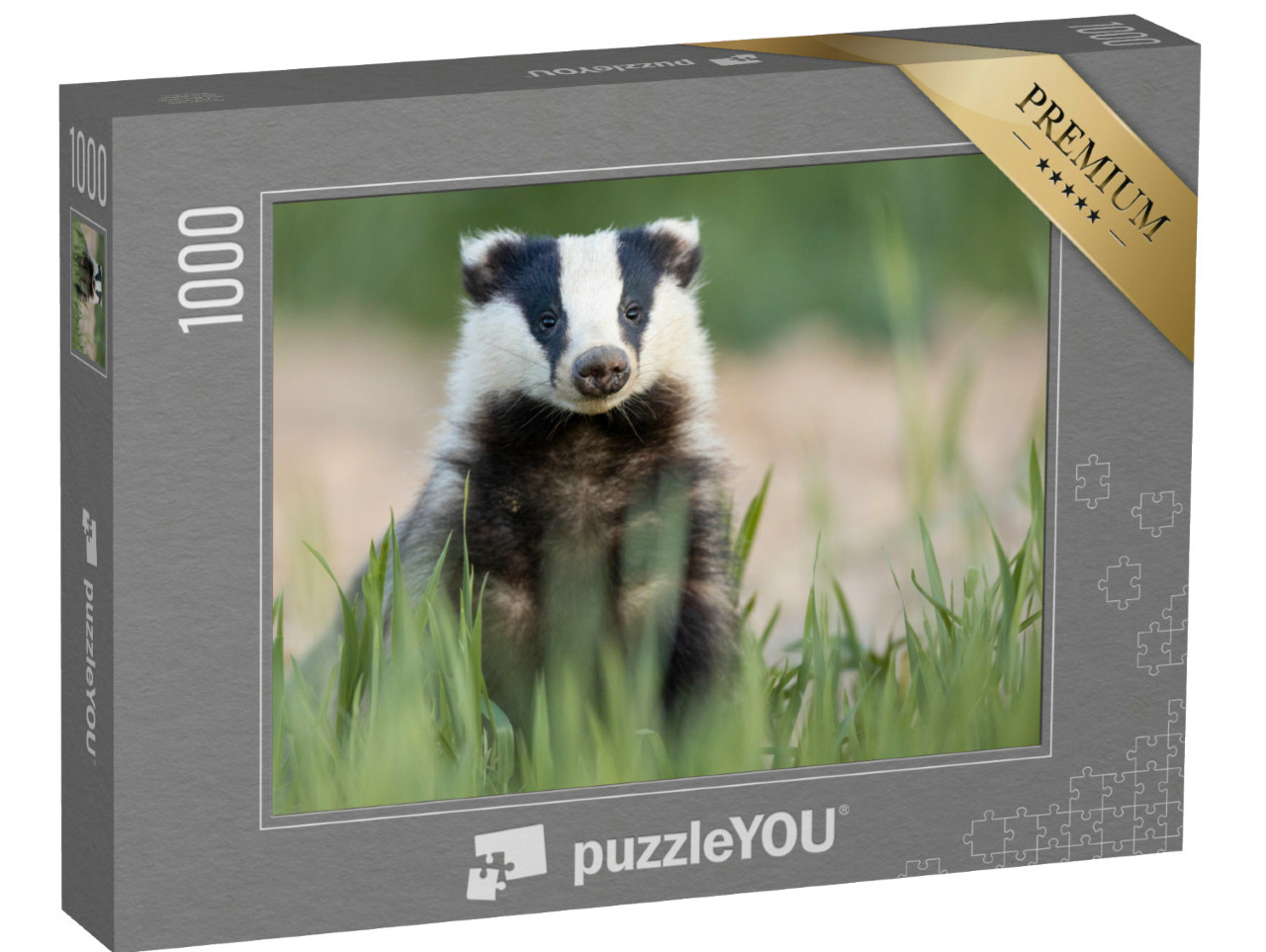Puzzel 1000 stukjes „Europese das na het verlaten van het hol“