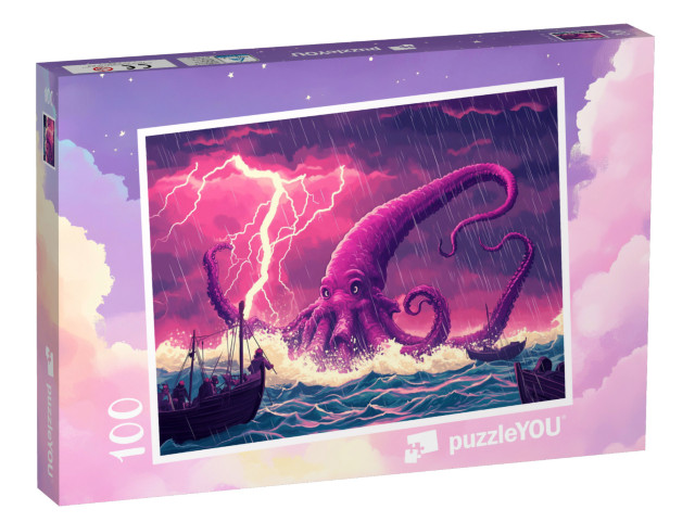 Puzzel 100 stukjes „Monsters van de diepte“