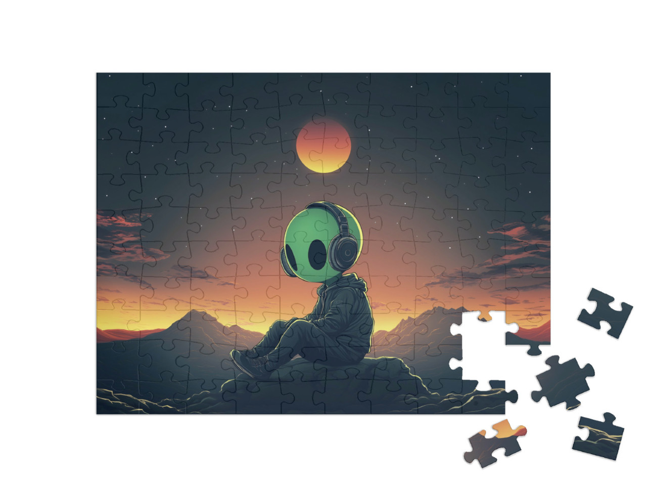 Puzzel 100 stukjes „Solari de ster zwerver“