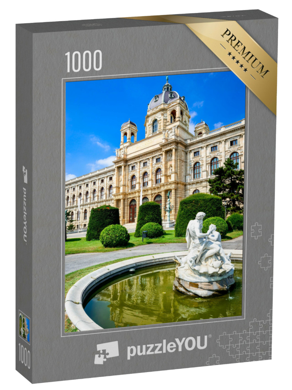 Puzzel 1000 stukjes „Kunsthistorisches Museum met park, Wenen“