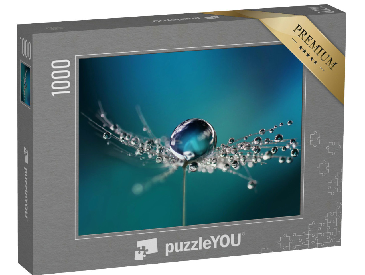 Puzzel 1000 stukjes „Dauwdruppels op een paardenbloemzaadje“