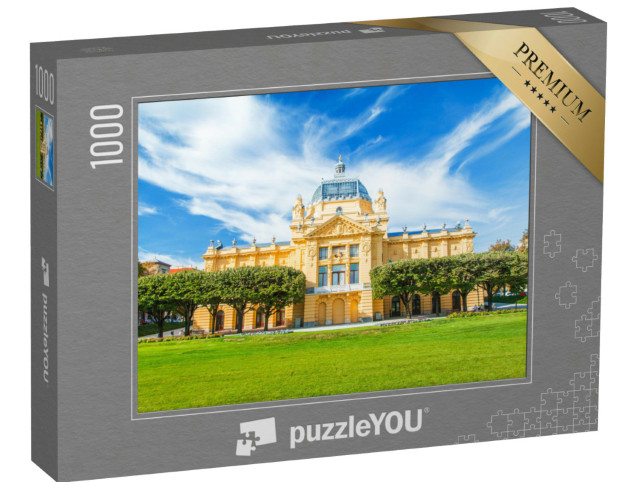 Puzzel 1000 stukjes „Kunstpaviljoen in Zagreb, Kroatië“