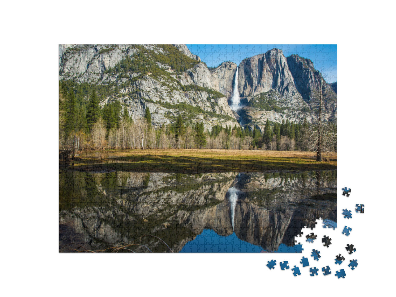 Puzzel 1000 stukjes „Yosemite Fall, Californië, Verenigde Staten“