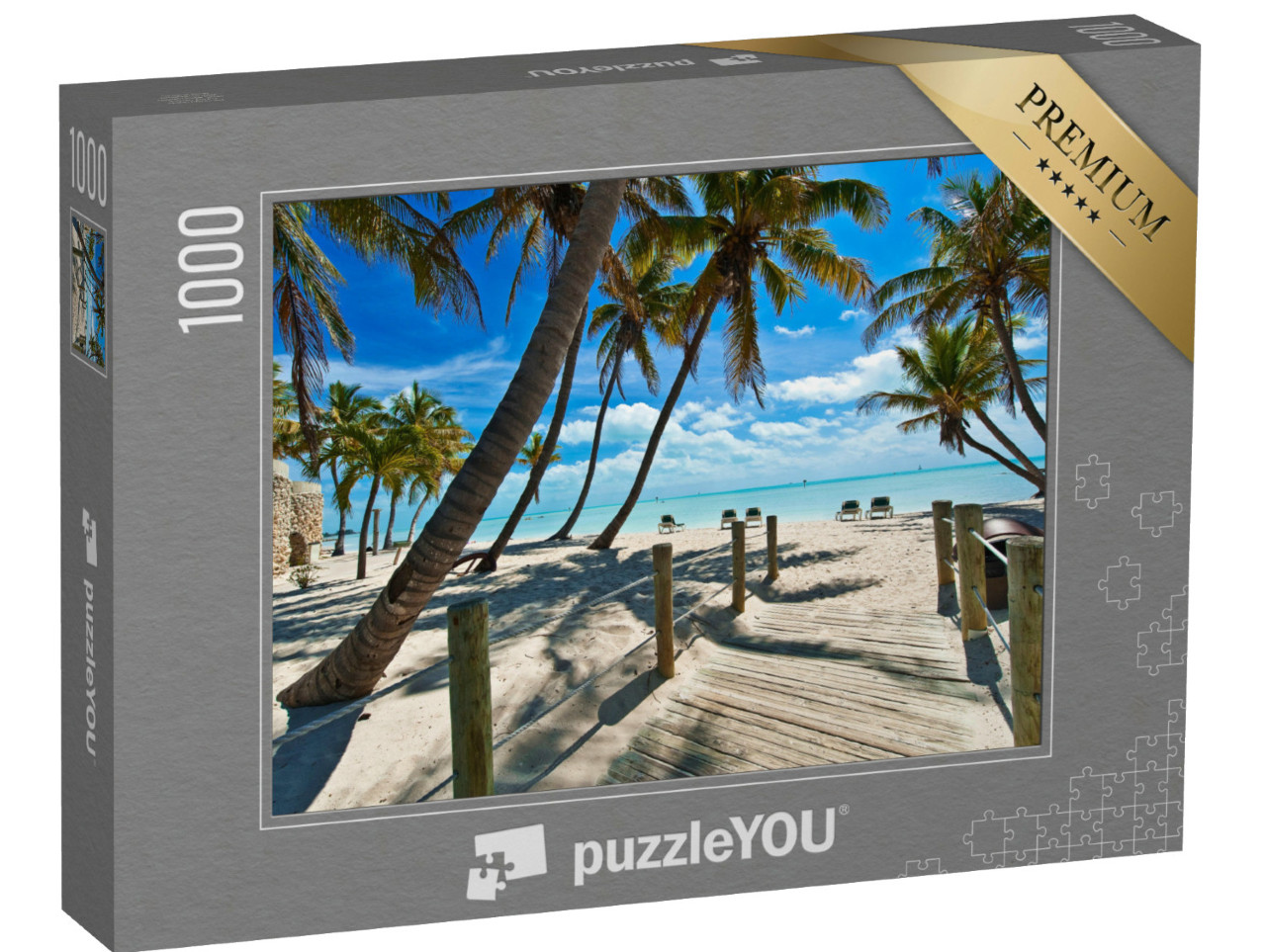 Puzzel 1000 stukjes „Voetgangersbrug naar het strand, Key West“