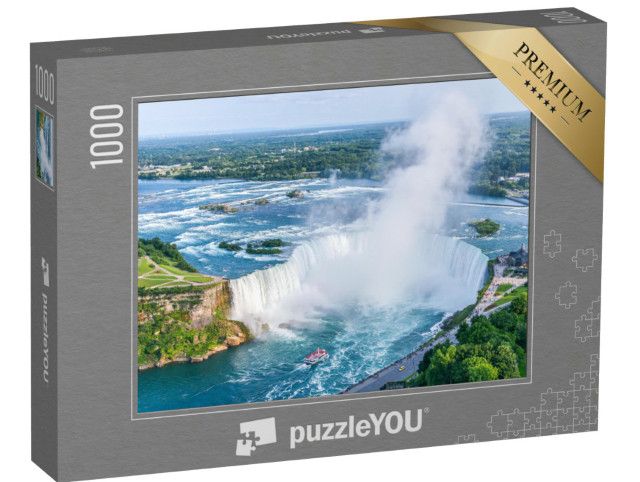 Puzzel 1000 stukjes „Niagara Falls luchtfoto, Canada“