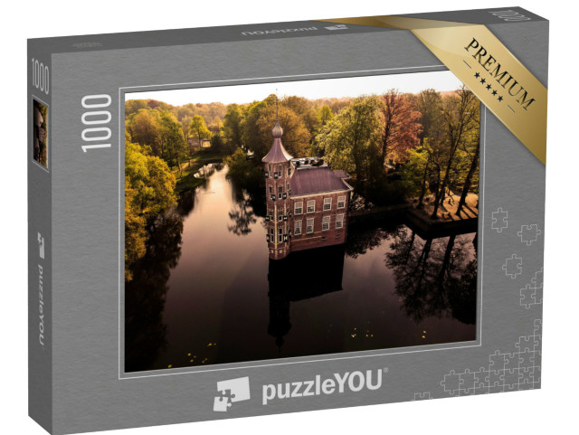Puzzel 1000 stukjes „Prachtig kasteel in een bos omringd door water in Breda“