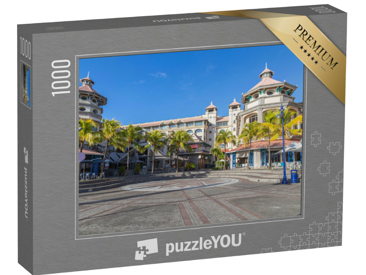 Puzzel 1000 stukjes „Port Louis, centrum aan het water in de hoofdstad van Mauritius“