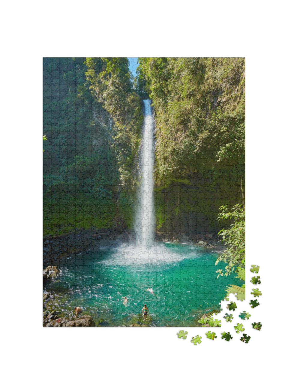 Puzzel 1000 stukjes „La Fortuna waterval, Costa Rica, Centraal-Amerika“