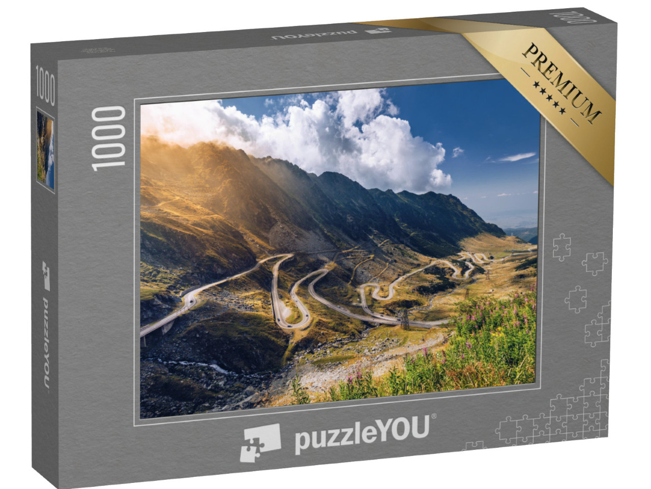 Puzzel 1000 stukjes „De Transfagarasanpas in Roemenië“