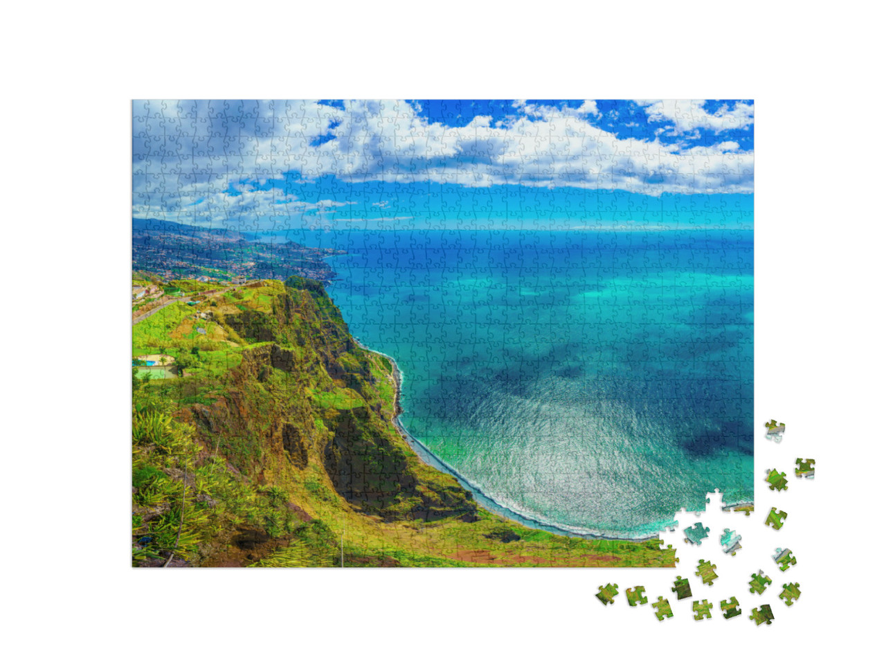 Puzzel 1000 stukjes „Het hoogste punt op Madeira: Cabo Girao, Portugal“