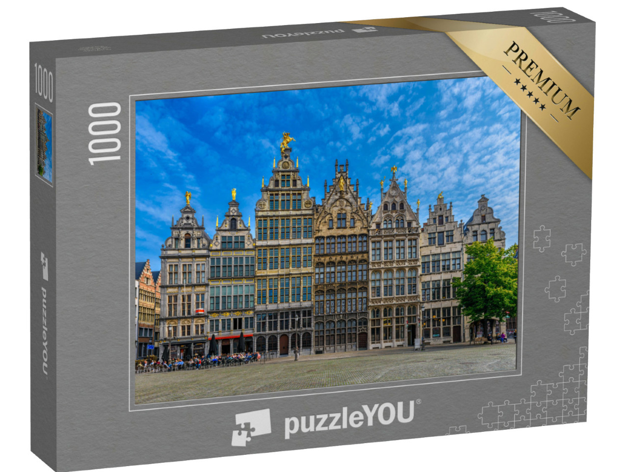 Puzzel 1000 stukjes „De historische Grote Markt in Antwerpen, België“