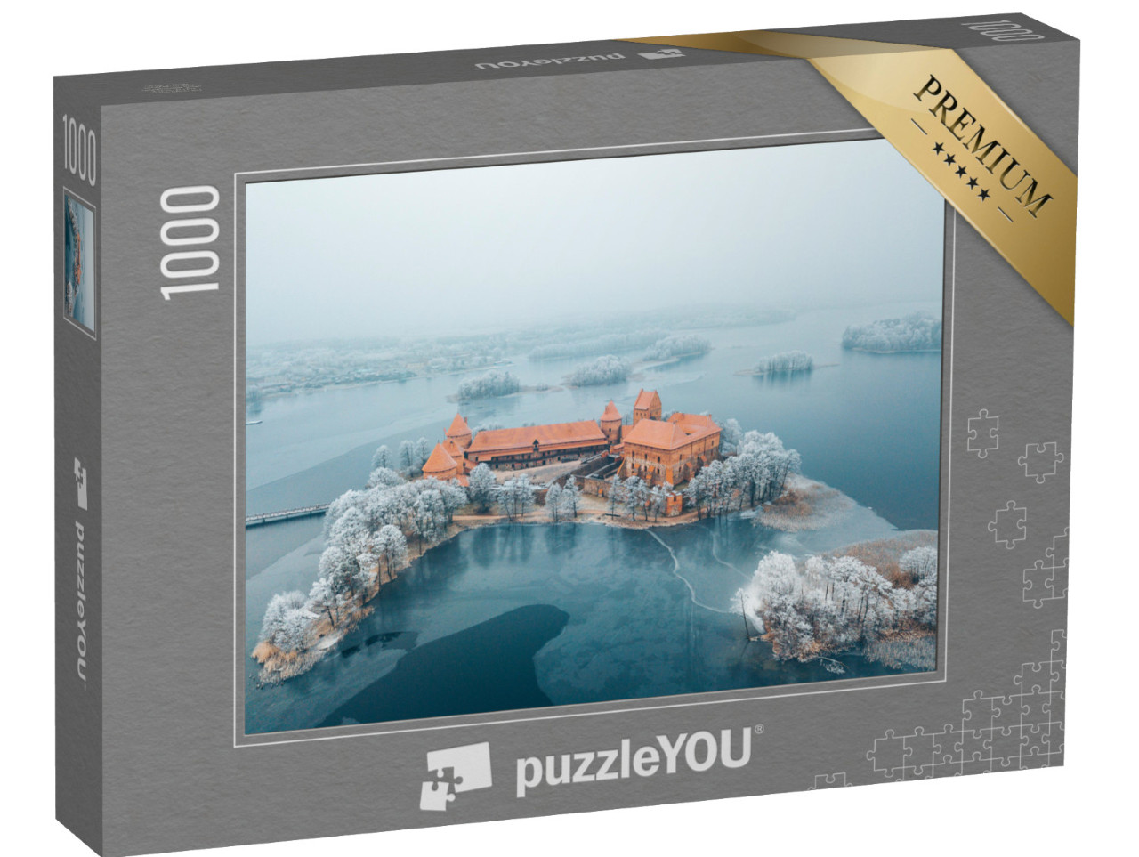 Puzzel 1000 stukjes „Garnizoens toren van Gedimina, Oude Stad van Vilnius, Litouwen“