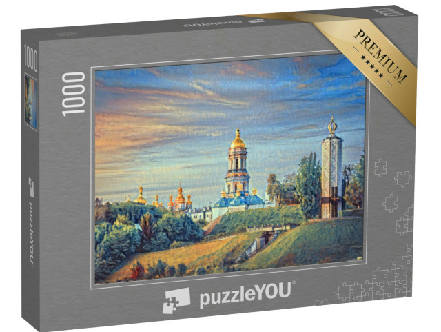 Puzzel 1000 stukjes „in de stijl van Paul-Cezanne - Kiev Klooster - Puzzelverzameling Kunstenaars & Schilderijen“
