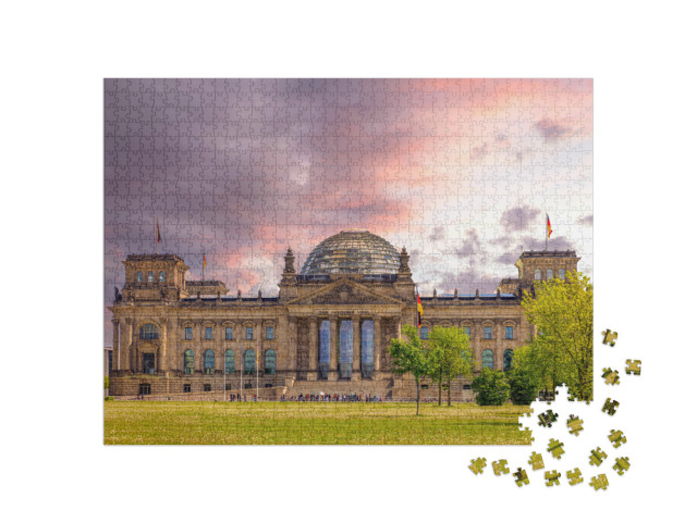 Puzzel 1000 stukjes „Het Rijksdaggebouw in Berlijn, Duitsland“