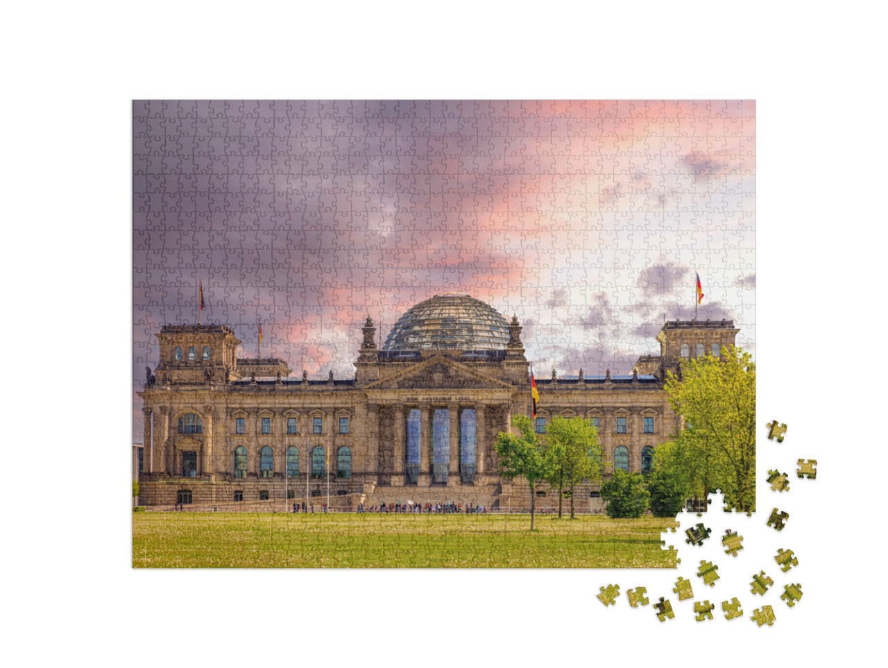 Puzzel 1000 stukjes „Het Rijksdaggebouw in Berlijn, Duitsland“