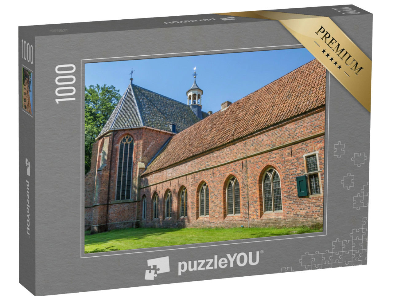 Puzzel 1000 stukjes „Historisch klooster in Ter Apel“