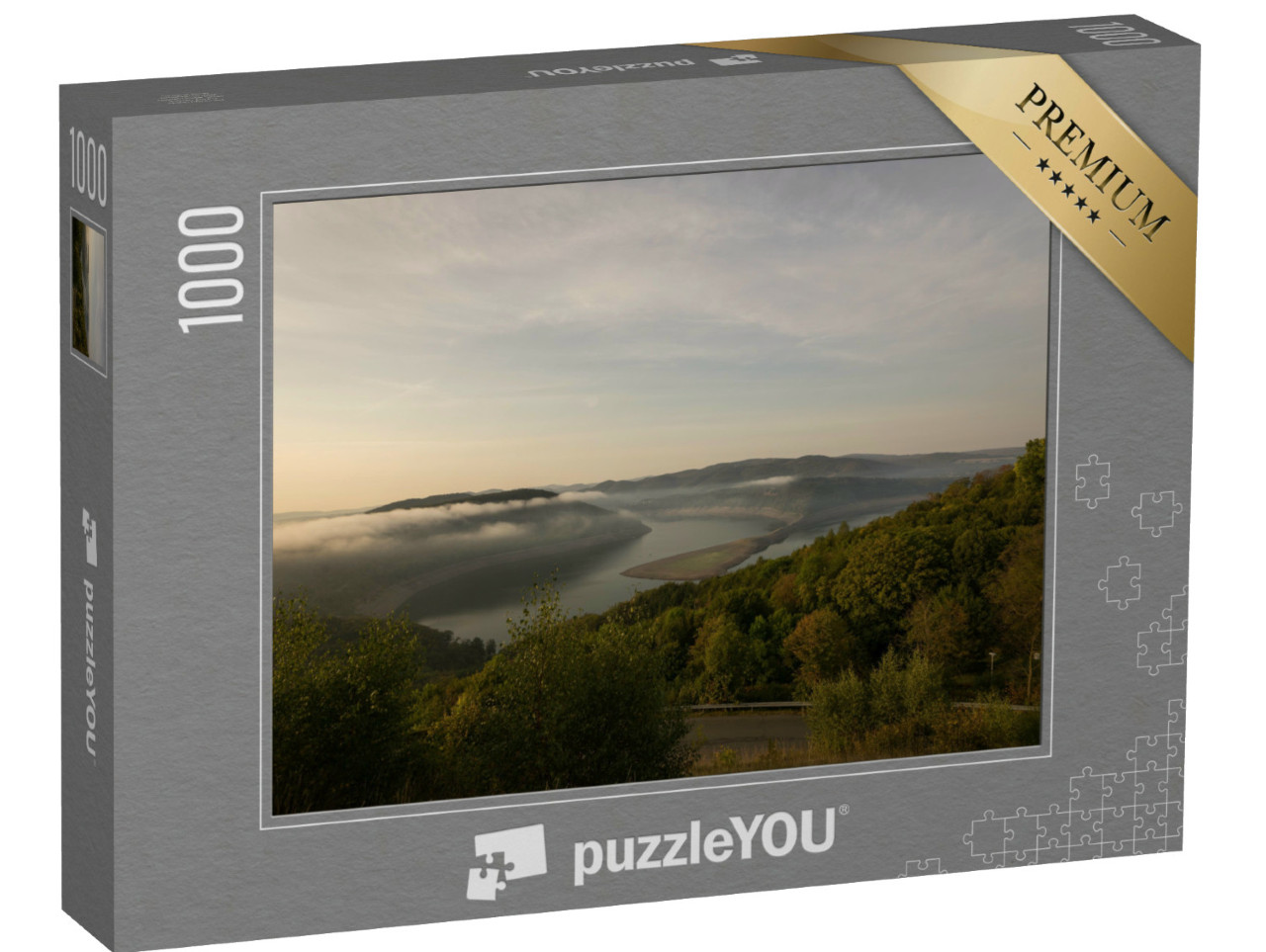 Puzzel 1000 stukjes „Uitzicht op de Edersee in de zomer“