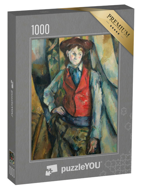 Puzzel 1000 stukjes „Paul Cézanne - Jongen in een rood vest“