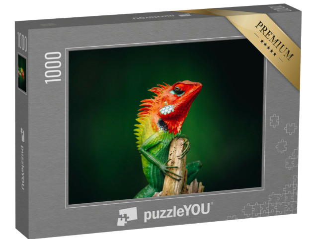 Puzzel 1000 stukjes „Groene hagedis“