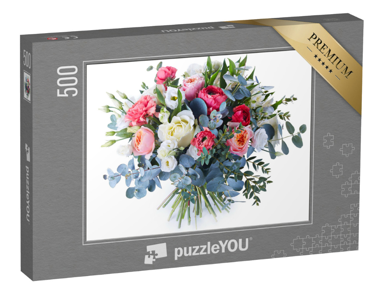 Puzzel 500 stukjes „Boeket kleurrijke bloemen“
