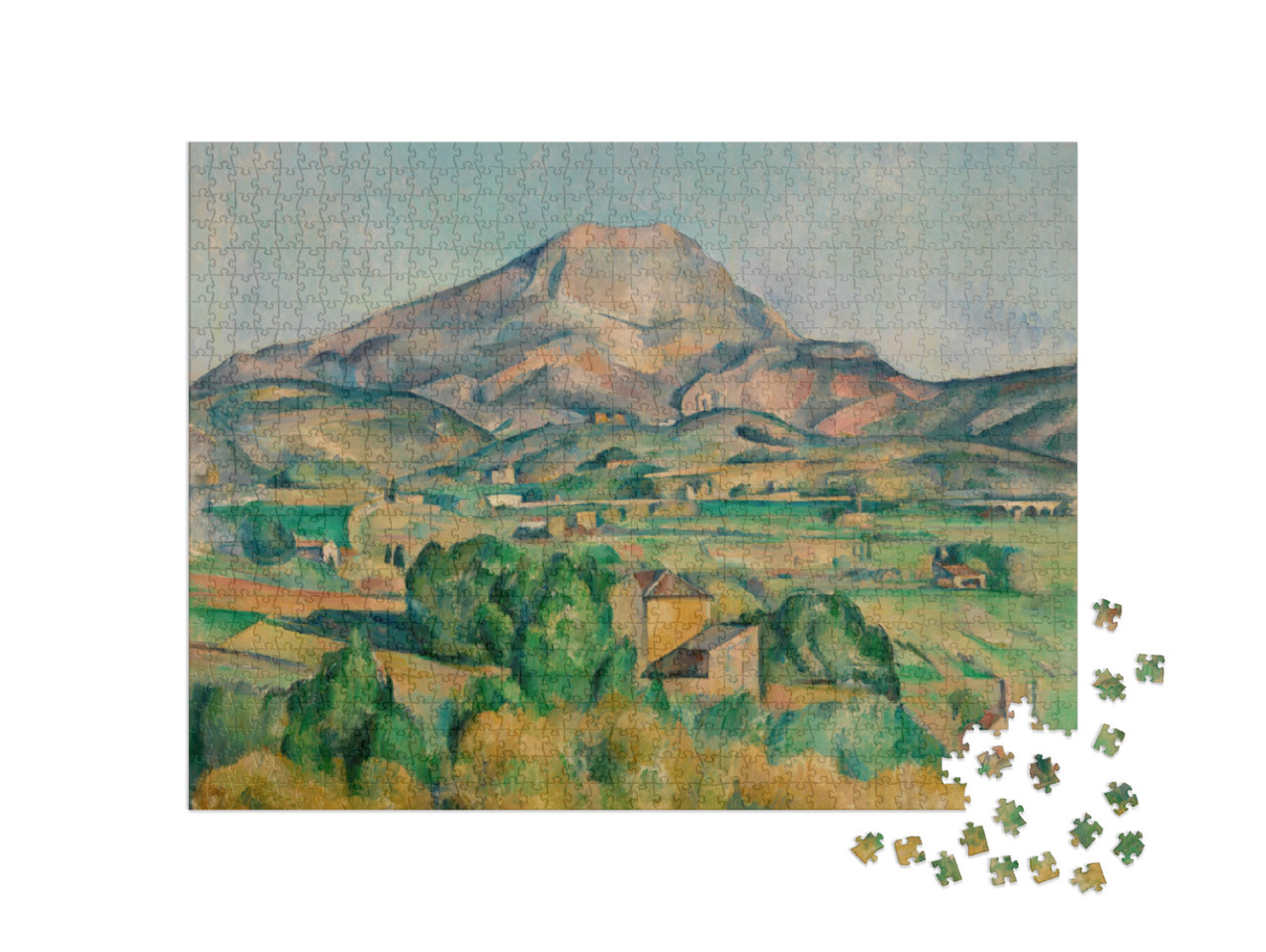 Puzzel 1000 stukjes „Paul Cézanne - De berg Sainte-Victoire“