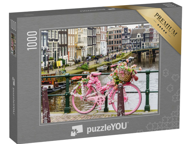 Puzzel 1000 stukjes „Brouwersgracht in het centrum, Amsterdam, Nederland“