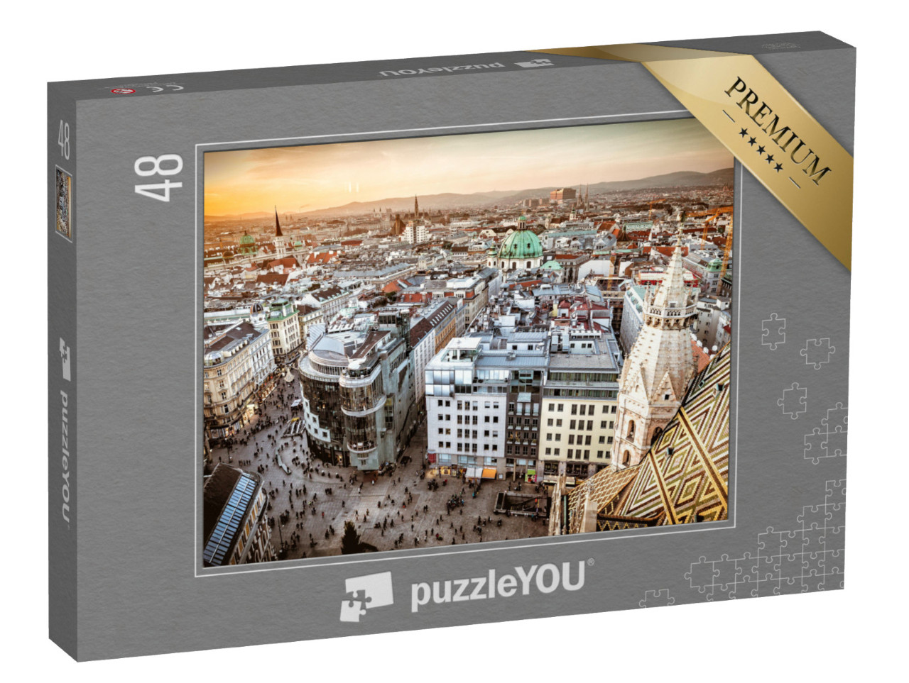 Puzzel 48 stukjes „Wenen bij zonsondergang, Oostenrijk“