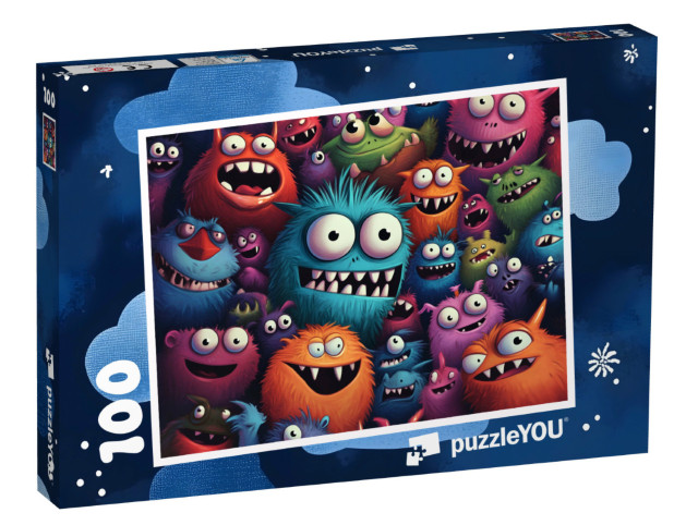 Puzzel 100 stukjes „Monsterwezens willen een feestje“