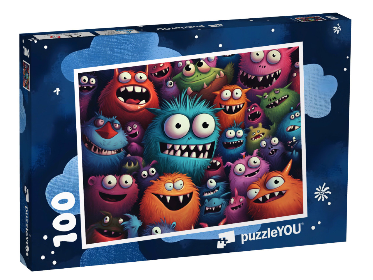 Puzzel 100 stukjes „Monsterwezens willen een feestje“